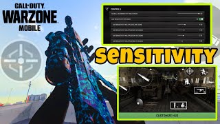 USE THESE SENSITIVITY SETTINGS TO DOMINATE IN WARZONE MOBILE  CONTROL PRESET CODE [upl. by Llyrat]