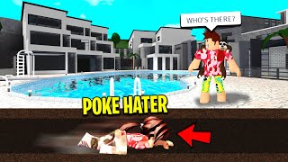 POKE STALKER Broke Into My NEW MANSION During My Video Roblox [upl. by Aeriell729]