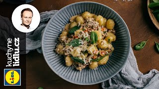 Gnocchi se špenátem a mletým masem  Marcel Ihnačák  RECEPTY KUCHYNĚ LIDLU [upl. by Morgenthaler]