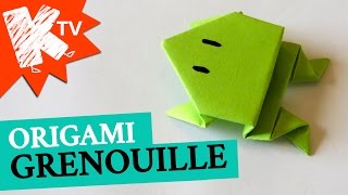 Grenouille en papier  Origami facile [upl. by Noell160]