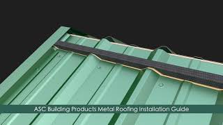 How to install Metal Roofing 3ft panelsASC Building Products [upl. by Ybrek]