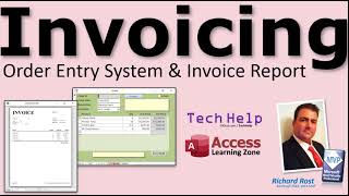 Order Entry System with Invoice Report Template for Microsoft Access Print Receipts Bills More [upl. by Irdua]