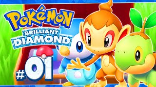 Pokemon Brilliant Diamond Part 1 THE SINNOH REMAKE Gameplay Walkthrough [upl. by Nadler]