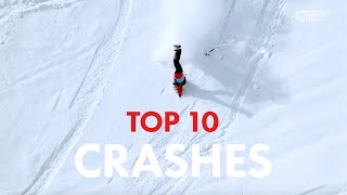 FREERIDE WORLD TOUR  TOP 10 CRASHES ALL TIME [upl. by Cheke]