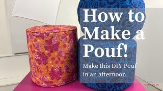 How To Make A Pouf [upl. by Leohcin424]