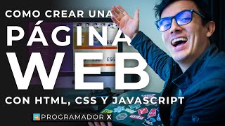 Como crear una página web con HTML CSS y Javascript 👩‍💻 [upl. by Amelia70]