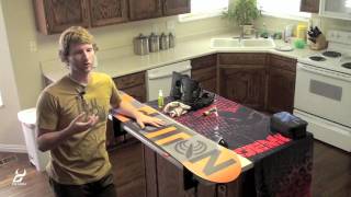 How to wax a snowboard [upl. by Blunt]