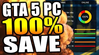 GTA 5 PC 100 Save Game Download  How To Install  BILLIONS OF DOLLARS amp MORE GTA 5 PC Gameplay [upl. by Sairu515]