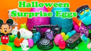 Opening Surprise Eggs with Paw Patrol Silly Halloween Toys [upl. by Leilah]