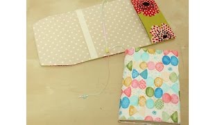 DIY サイズ調節できるブックカバー作り方 Size adjustment book cover tutorial [upl. by Jamey]