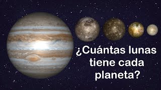 ¿Cuántos satélites tiene cada planeta REMASTERIZADO [upl. by Martres351]