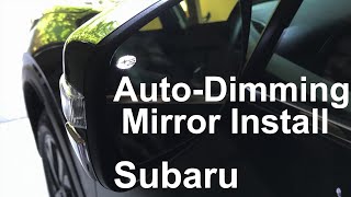 OutbackLegacy AutoDimApproach Mirror Installation [upl. by Helprin]