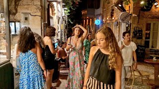 Alaçatı Çeşme Nightlife Walking Tour 4k UHD 2023 [upl. by Reichel405]