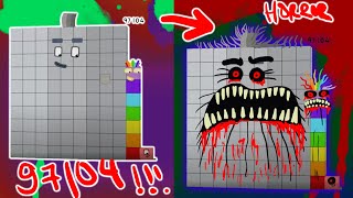 Numberblocks 97104 As Horror Version [upl. by Namlas]