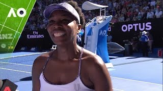 Venus Williams on court interview SF  Australian Open 2017 [upl. by Ahsenauj295]