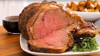 Easy Carve Pepper amp Herb Prime Rib  BoneIn Roast [upl. by Atekehs104]