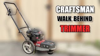 Craftsman 22quot Walk Behind Trimmer [upl. by Britni]