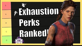 DBD Exhaustion Perks Tier List [upl. by Aenert333]