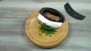 Checkered Chef Mezzaluna Herb Chopper amp Cutting Board [upl. by Reis]