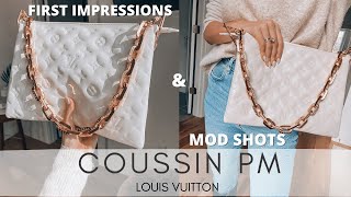 THE NEW LOUIS VUITTON COUSSIN BAG REVIEW amp DETAILS  LV COUSSIN PM [upl. by Rudman]