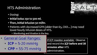 Hypertonic Saline in Cerebral Edema [upl. by Cela]