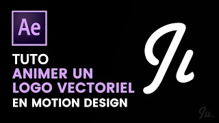 ANIMER un logo vectoriel I After effects tutorial [upl. by Lede]