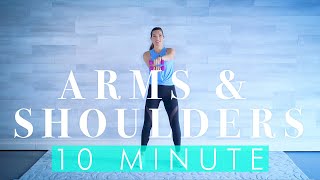 Senior and beginner Workout 10 minute ARMS amp SHOULDERS with light Weights [upl. by Tsenrae]