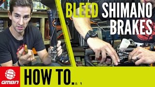 How to Bleed Shimano Disc Brakes – Mountain Bike Maintenance [upl. by Osana191]