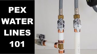 Installing PEX Water Lines Replacing Polybutylene Piping [upl. by Filberto]