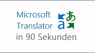 Microsoft Bildung  Erklärvideo Translator in 90 Sekunden [upl. by Cinelli]