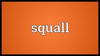 Squall Meaning [upl. by Gariepy]