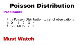 3 Poisson Distribution  Concept and Problem2 [upl. by Hitt]