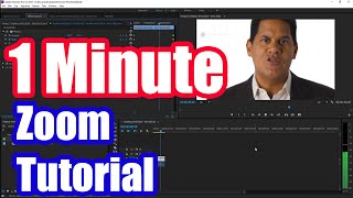 How to Zoom in Adobe Premiere Pro CC Fast Tutorial [upl. by Parnell]