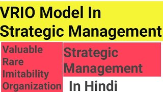 VRIO Model In Strategic Management  VRIO Framework [upl. by Yttocs358]