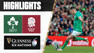 HIGHLIGHTS  Ireland v England  2023 Guinness Six Nations [upl. by Cotterell630]