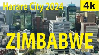 Harare City 2024  Zimbabwe 4K By Drone [upl. by Soirtemed]