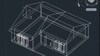 AutoCAD 3D House Modeling Tutorial Beginner Basic [upl. by Cutter]