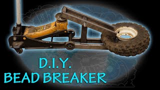 Shop Project DIY Tire Bead Breaker using Hydraulic Floor Jack and Scrap Metal Homemade Tool [upl. by Ahsino]