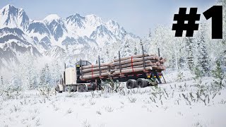 Alaskan Road Truckers Gameplay Walkthrough Part 1  FIRST DELIVERY [upl. by Tonjes]