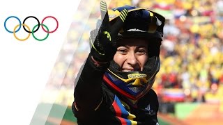 Mariana Pajon defends BMX Olympic title [upl. by Bekelja]