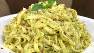 CREAMY PESTO PASTA RECIPE [upl. by Deloris174]