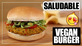 La MEJOR HAMBURGUESA VEGANA del MUNDO  Hamburguesa de lentejas [upl. by Uyerta]