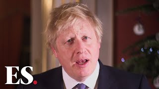 Prime Minister Boris Johnson delivers Christmas message [upl. by Acul]