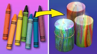 14 COLORFUL IDEAS WITH CRAYONS THAT WILL HIT YOUR FRIENDS [upl. by Kane]