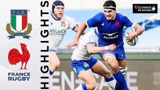 Italy v France  HIGHLIGHTS  Dupont Inspires Clinical France  Guinness Six Nations 2021 [upl. by Kingsbury138]