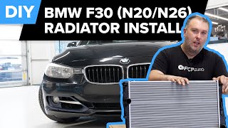 BMW F30 Radiator Replacement DIY BMW N20 amp N26 328i [upl. by Tnarg861]