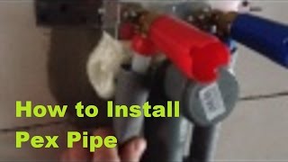 pex pipe installation [upl. by Sinoda]