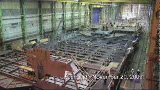 Halifax Shipyard Shipbuilding Time Lapse [upl. by Noicpecnoc]