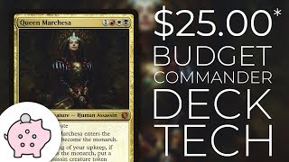 Queen Marchesa  EDH Budget Deck Tech 25  Control  Magic the Gathering  Commander [upl. by Irollam]