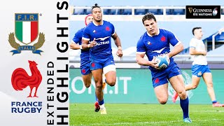 Italy v France  EXTENDED Highlights  Dupont Stars in BonusPoint Win  Guinness Six Nations 2021 [upl. by Giglio]